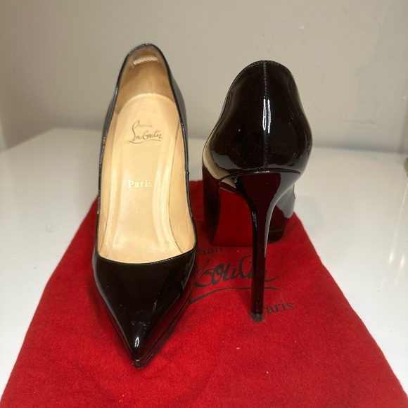 Christina louboutin Pigalle Platform Heels patent Black - Picture 3 of 4